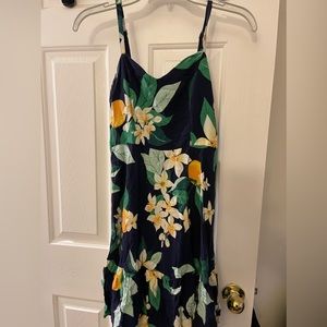 Tropical Strapless Sundress
